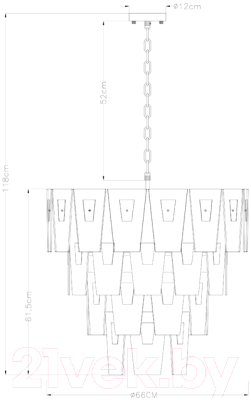 Люстра Arte Lamp Sophia A4066LM-11PB