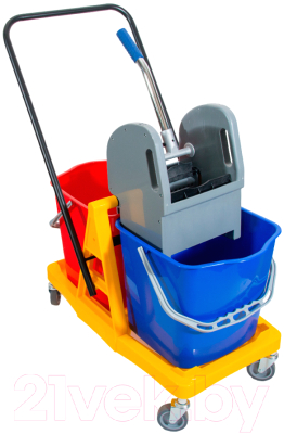 Тележка для уборки Newmade H0206 двухведерная - фото