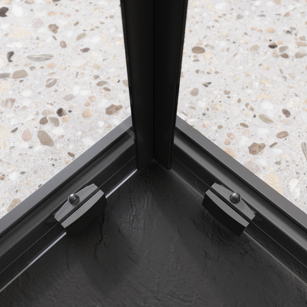 Душевой уголок BelBagno Luce-A-2-90-C-NERO