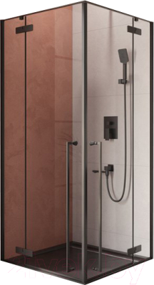 Душевой уголок Cezares Liner-A-2-90-C-NERO - фото