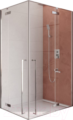 Душевой уголок Cezares Liner-AH-2-120/90-C-Cr-R - фото