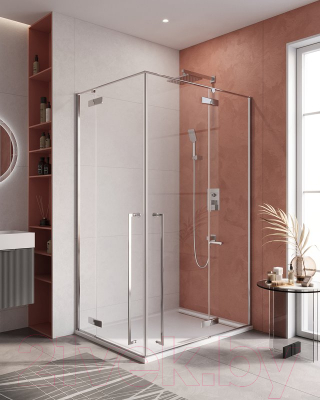 Душевой уголок Cezares Liner-AH-2-120/90-C-Cr-R
