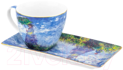 Чашка с блюдцем Elan Gallery Прогулка / 420621 