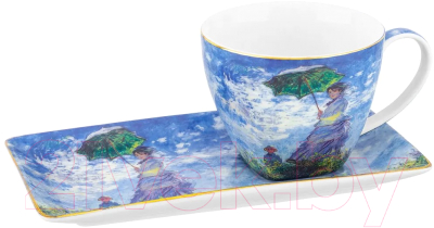 Чашка с блюдцем Elan Gallery Прогулка / 420621 