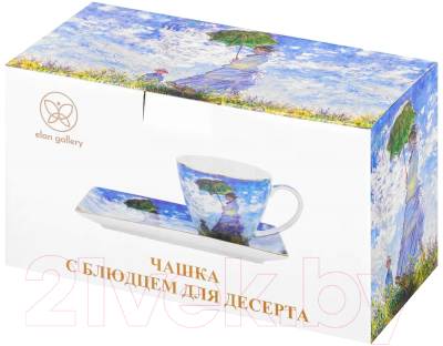 Чашка с блюдцем Elan Gallery Прогулка / 420621 