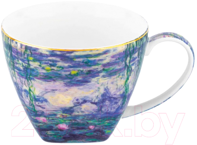 Чашка с блюдцем Elan Gallery Водяные лилии / 420623 