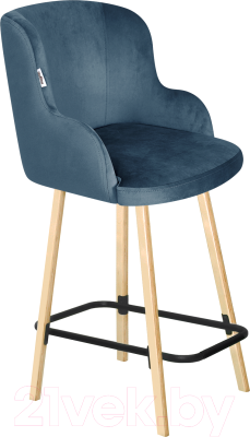 Стул барный Sheffilton SHT-ST39/S94-1 (тихий океан/прозрачный лак) - фото