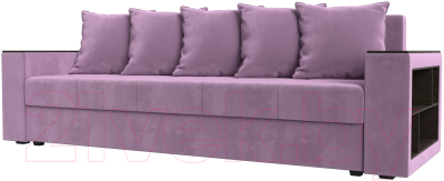 Диван Лига Диванов Дубай Лайт полки справа / 114351 - фото