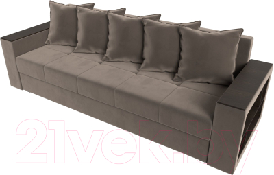 Диван Лига Диванов Дубай Лайт полки справа / 114366