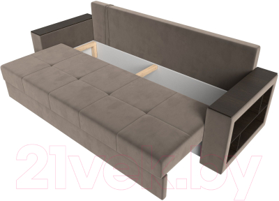 Диван Лига Диванов Дубай Лайт полки справа / 114366