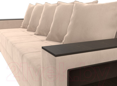 Диван Лига Диванов Дубай Лайт полки справа / 114369