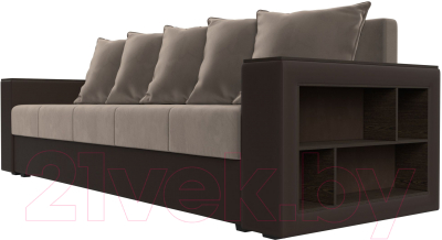 Диван Лига Диванов Дубай Лайт полки справа / 114374