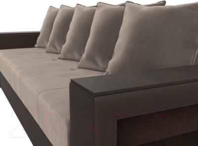 Диван Лига Диванов Дубай Лайт полки справа / 114374