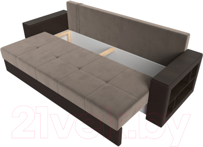 Диван Лига Диванов Дубай Лайт полки справа / 114374