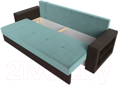 Диван Лига Диванов Дубай Лайт полки справа / 114375