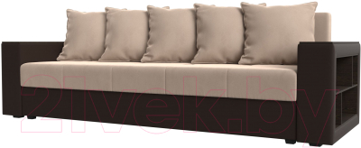 Диван Лига Диванов Дубай Лайт полки справа / 114425 - фото