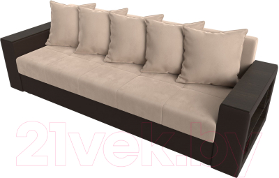 Диван Лига Диванов Дубай Лайт полки справа / 114425