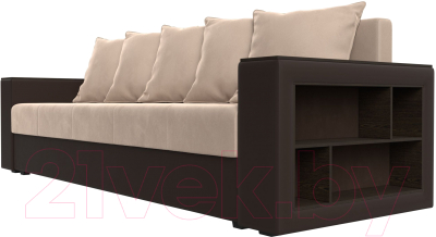 Диван Лига Диванов Дубай Лайт полки справа / 114425