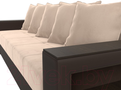 Диван Лига Диванов Дубай Лайт полки справа / 114425