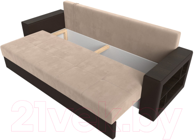 Диван Лига Диванов Дубай Лайт полки справа / 114425