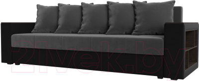 Диван Лига Диванов Дубай Лайт полки справа / 114427 - фото