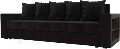 Диван Лига Диванов Дубай Лайт полки справа / 114428 - фото