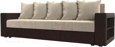 Диван Лига Диванов Дубай Лайт полки справа / 114429 - фото