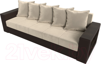 Диван Лига Диванов Дубай Лайт полки справа / 114429