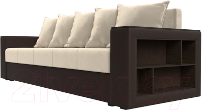 Диван Лига Диванов Дубай Лайт полки справа / 114429