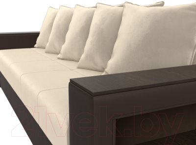 Диван Лига Диванов Дубай Лайт полки справа / 114429