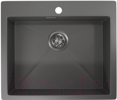 Мойка кухонная GRANULA GR-5951 (графит матовый) - фото
