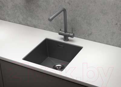 Мойка кухонная GRANULA GR-4445U (графит матовый)