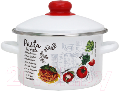 Кастрюля Эмаль Паста 01-1610/4М