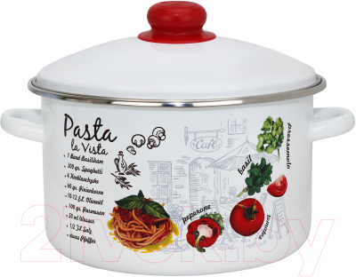 Кастрюля Эмаль Паста 01-Б1612/4М - фото