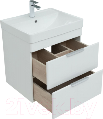 Тумба с умывальником Aquanet Ирис new 60 / 312425