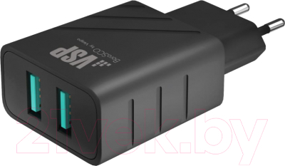 Адаптер питания сетевой BoraSCO 2 USB 2.4A / 37262 - фото