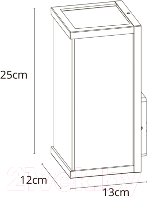 Бра уличное Arte Lamp Pot A1631AL-1BK