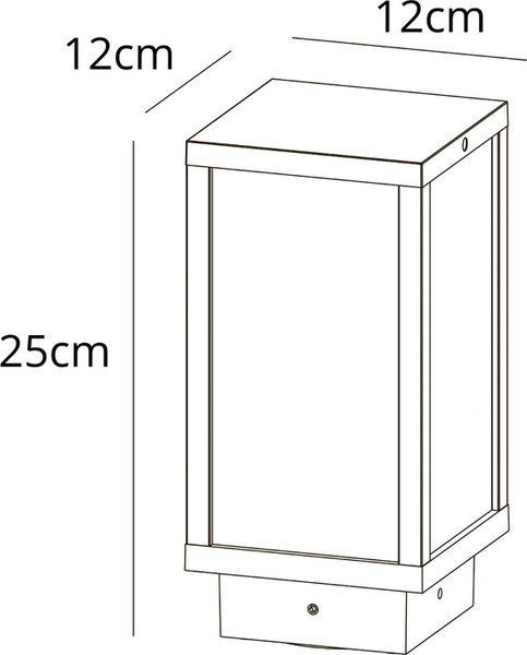 Светильник уличный Arte Lamp Pot A1631FN-1BK