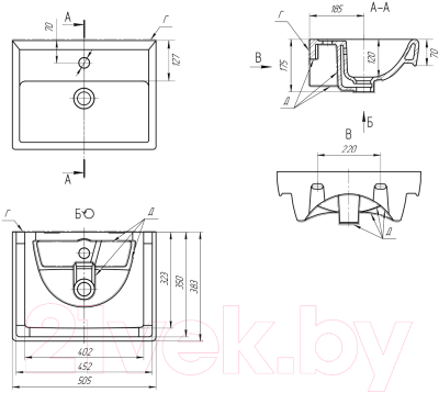 Умывальник Dreja Мини 50 / 195032