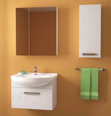 Тумба под умывальник Dreja ALFA 55 / 99.0305 (подвесная, белый глянец)