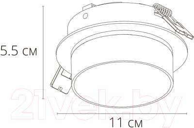 Точечный светильник Arte Lamp Imai A2264PL-1BK