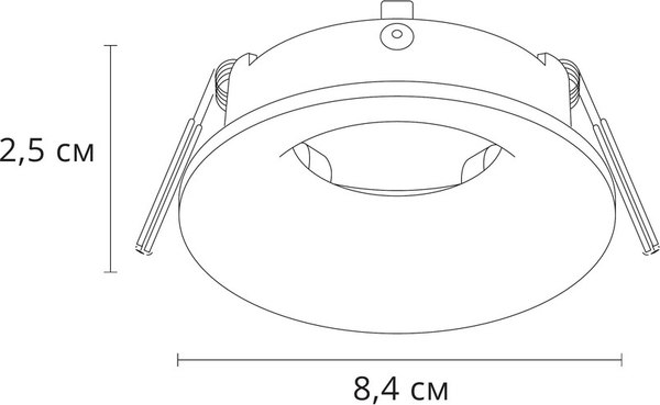 Точечный светильник Arte Lamp Corno A2863PL-1WH