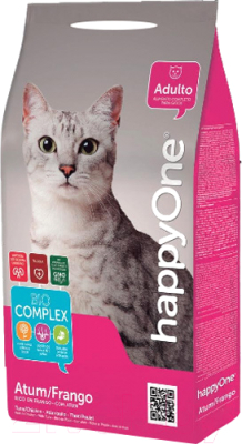 Сухой корм для кошек HappyOne Cat Tuna/Chicken - фото