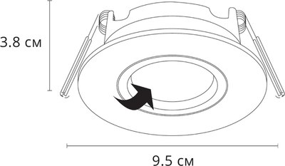 Точечный светильник Arte Lamp Giro A2867PL-1WH