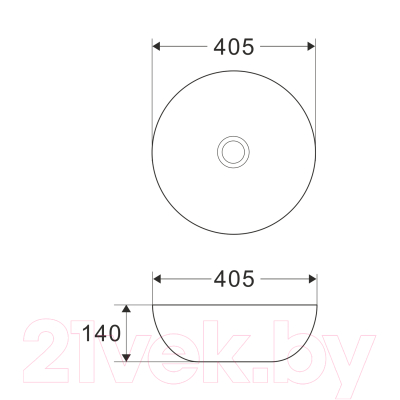 Умывальник Wave Round 40.5x40.5 / 552545