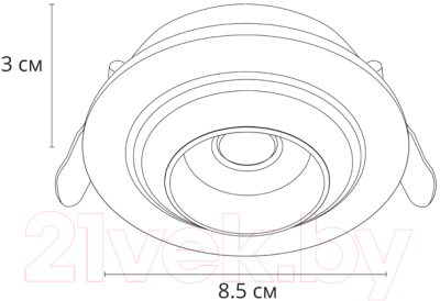 Точечный светильник Arte Lamp Uva A3318PL-1WH