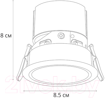 Точечный светильник Arte Lamp Scroll A3312PL-1WH