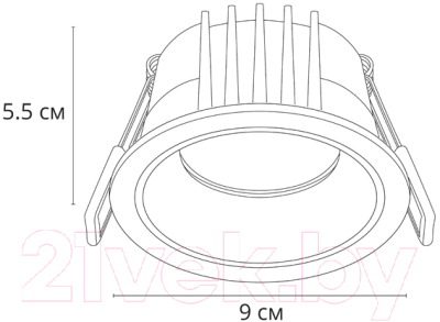 Точечный светильник Arte Lamp Chess A3313PL-1WH