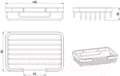 Мыльница Allen Brau Priority 6.31016-BN / 313599