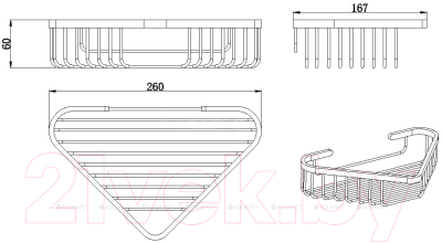 Полка для ванной Allen Brau Priority 6.31A16-BN / 313602
